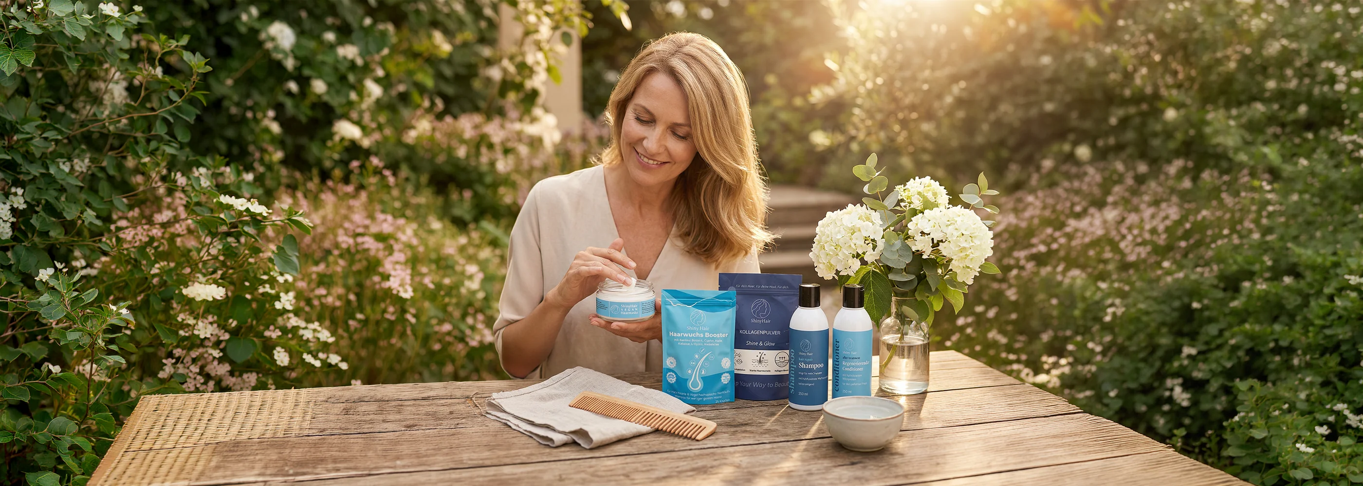 Starkes Haar voller Glanz